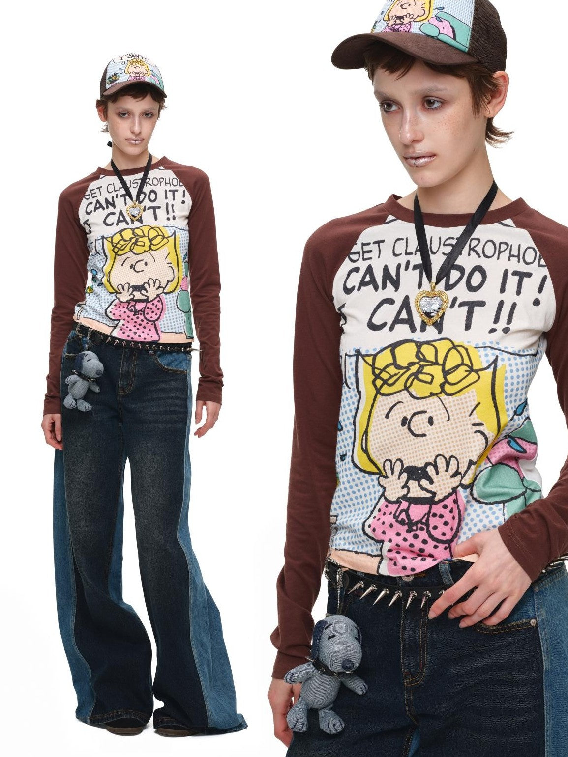 1JINN STUDIO Color Block Embroidered Women&