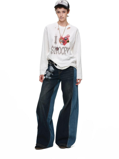 1JINN STUDIO Color Block Embroidered Women&
