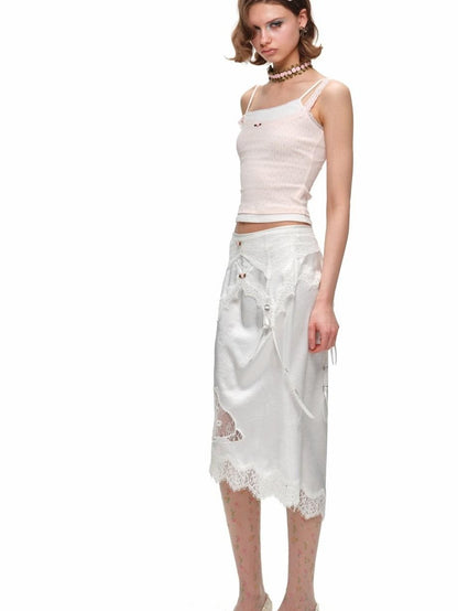 1JINN STUDIO Colorblock Asymmetrical Faux Two Piece Women&