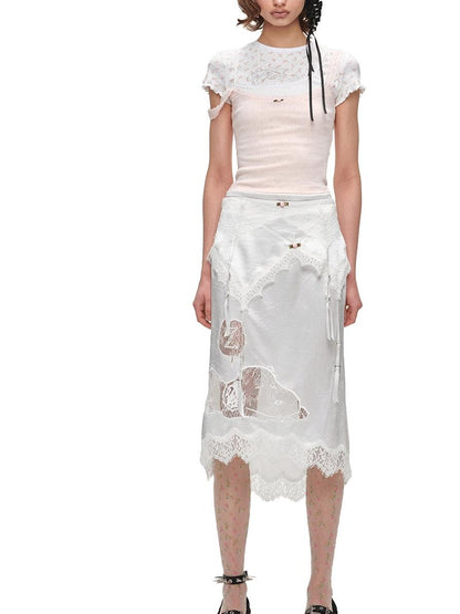 1JINN STUDIO Colorblock Asymmetrical Faux Two Piece Women&