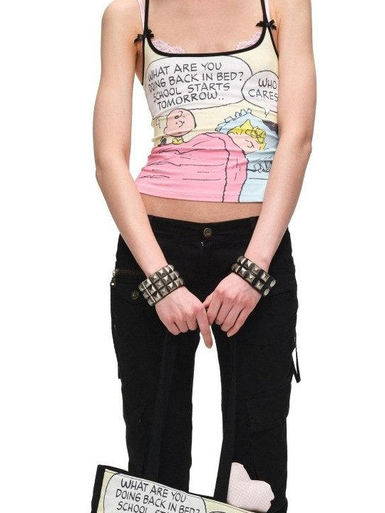 1JINN STUDIO Colorblock Comic Print Women&