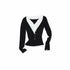 1JINN_STUDIO_Colorblock_Henley_Collar_Faux_Layered_Slim_Stretch_Women&