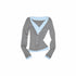 1JINN_STUDIO_Colorblock_Henley_Collar_Faux_Layered_Slim_Stretch_Women&