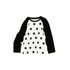 1JINN_STUDIO_Colorblock_Polka_Dot_Print_Raglan_Three_Quarter_Sleeve_Women&