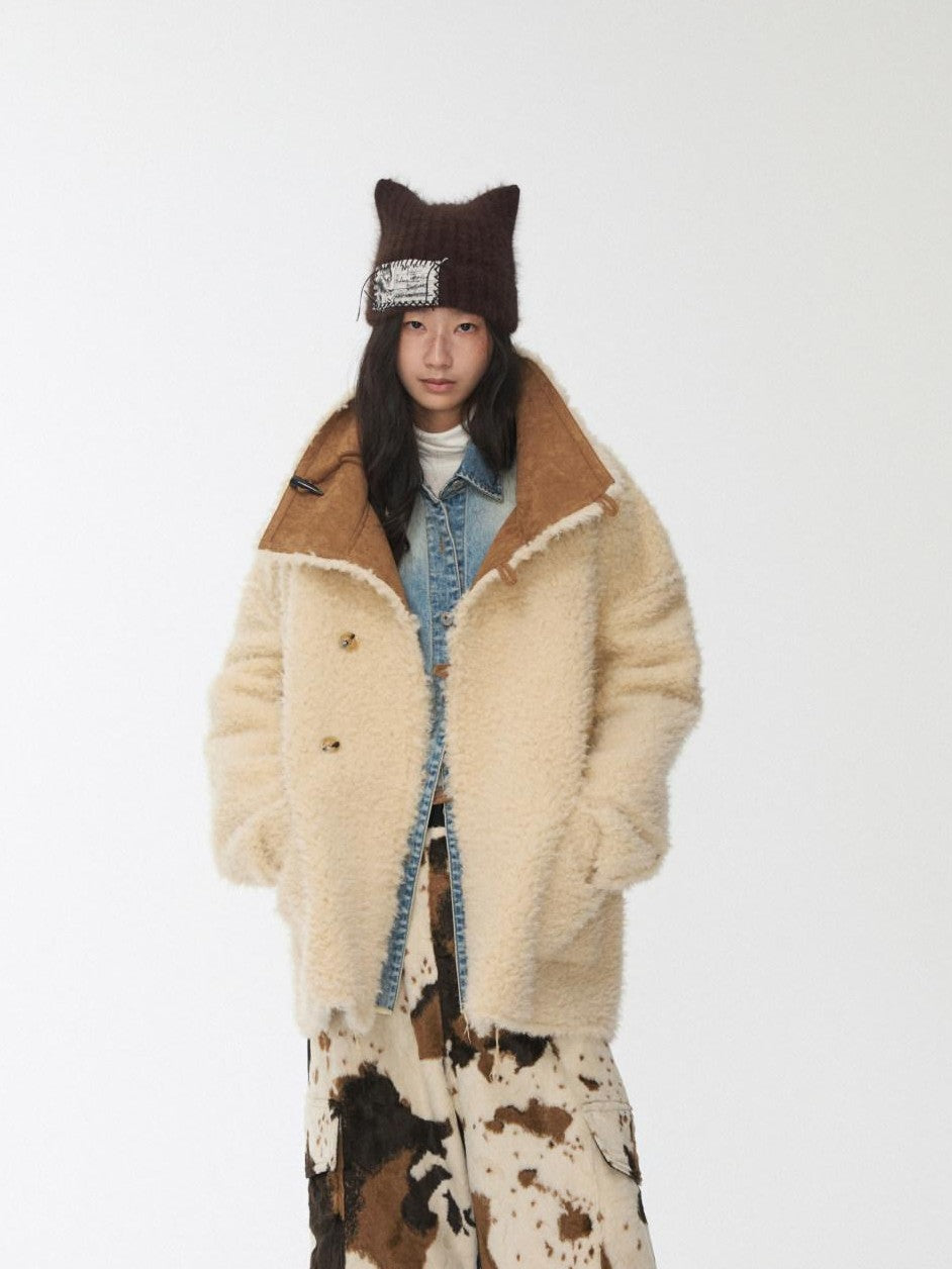 1JINN STUDIO Cow Print Patchwork Cargo Women&
