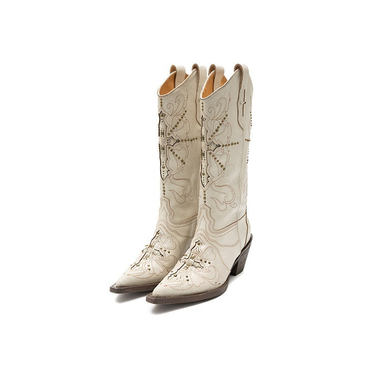 1JINN_STUDIO_Crackle_Embroidered_V_Cut_Pointed_Women&
