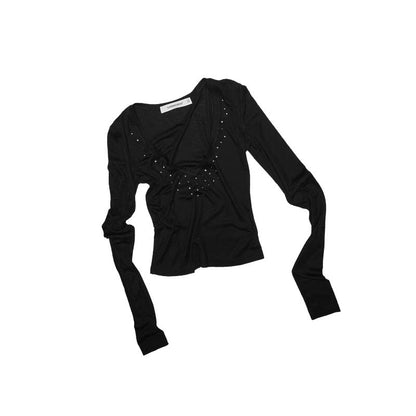 1JINN_STUDIO_Deep_V-neck_Studded_Rhinestone_Slimming_Women&