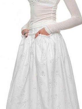 1JINN STUDIO Deep V-neck Studded Rhinestone Slimming Women&