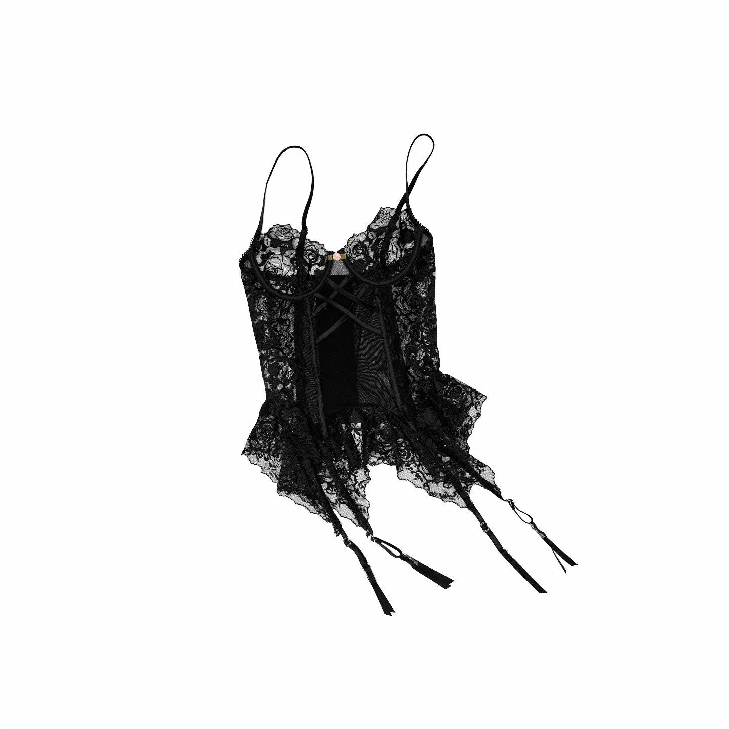 1JINN_STUDIO_Delicate_Micro_Sheer_Fishbone_Panel_Lace_Trim_Women&