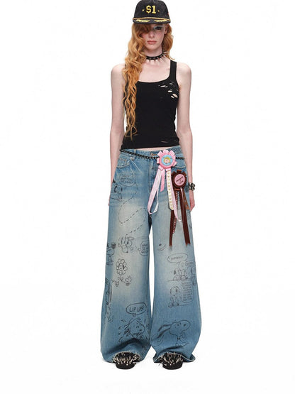 1JINN STUDIO Distressed U Neck Racerback Cross Tie Slim Women&