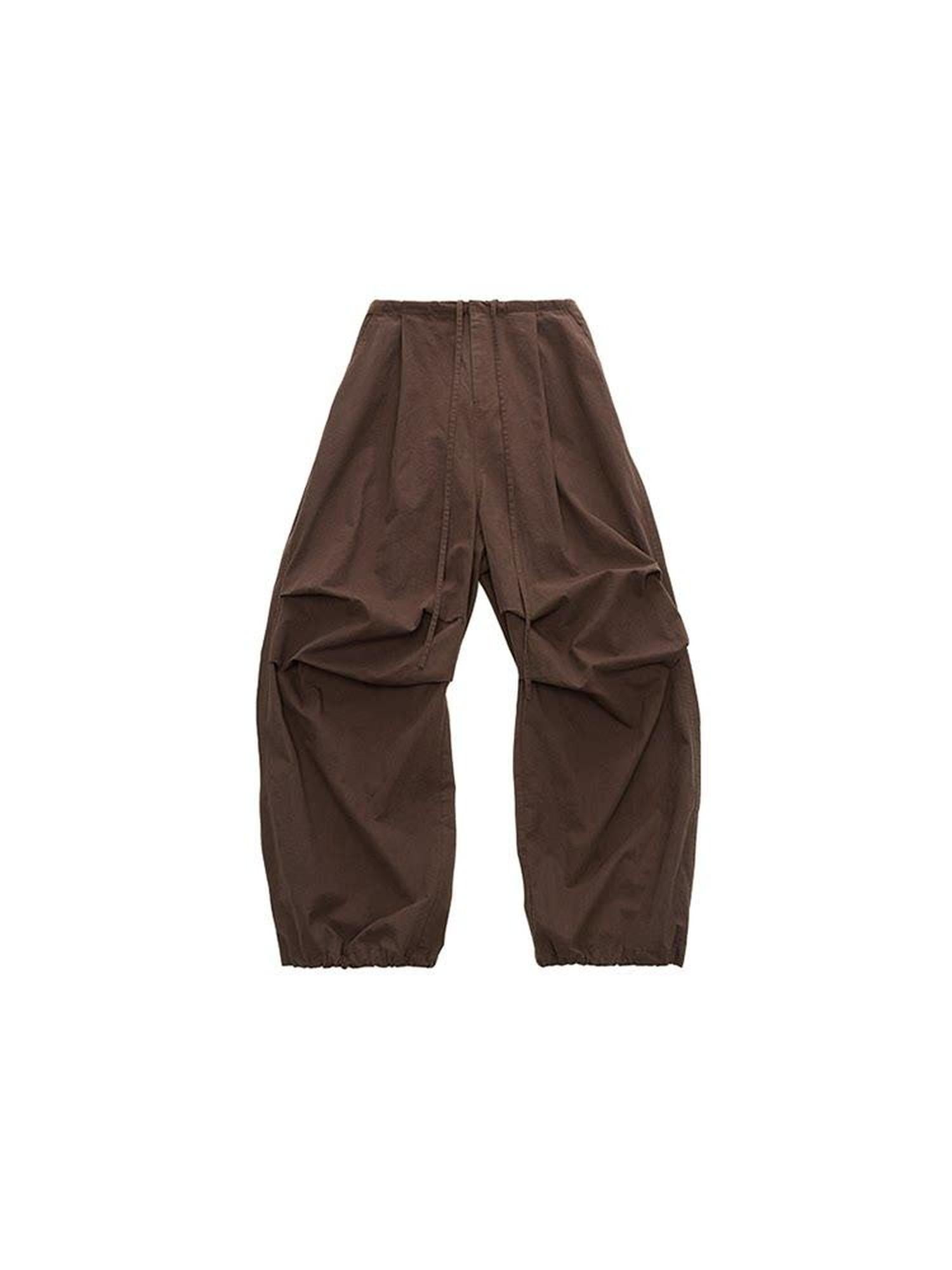 1JINN STUDIO Distressed Washed Elastic Waist Cargo High Waist Women&