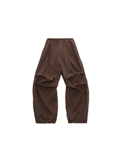 1JINN STUDIO Distressed Washed Elastic Waist Cargo High Waist Women&
