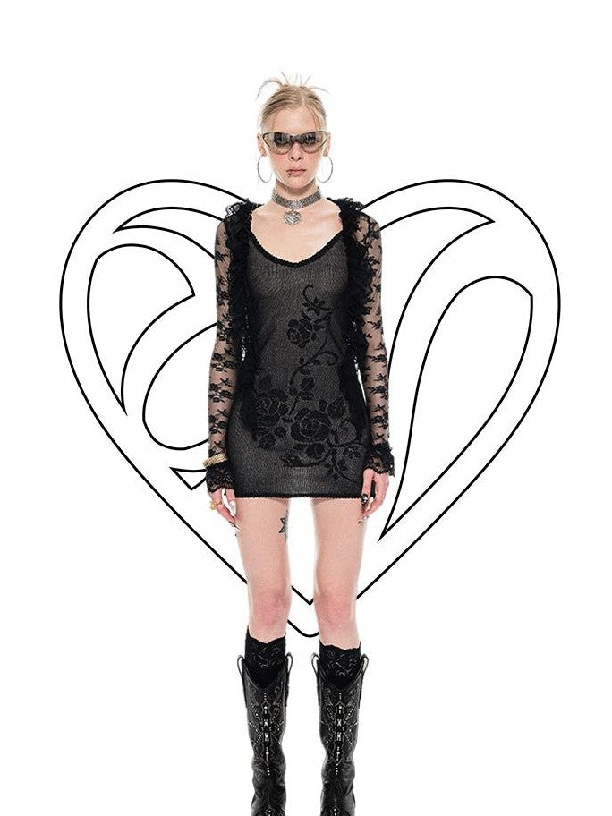 1JINN STUDIO Dreamy Lace Trim Close Fit Women&