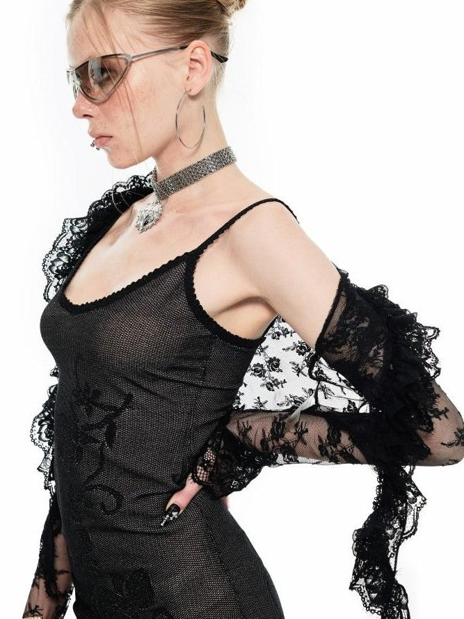 1JINN STUDIO Dreamy Lace Trim Close Fit Women&