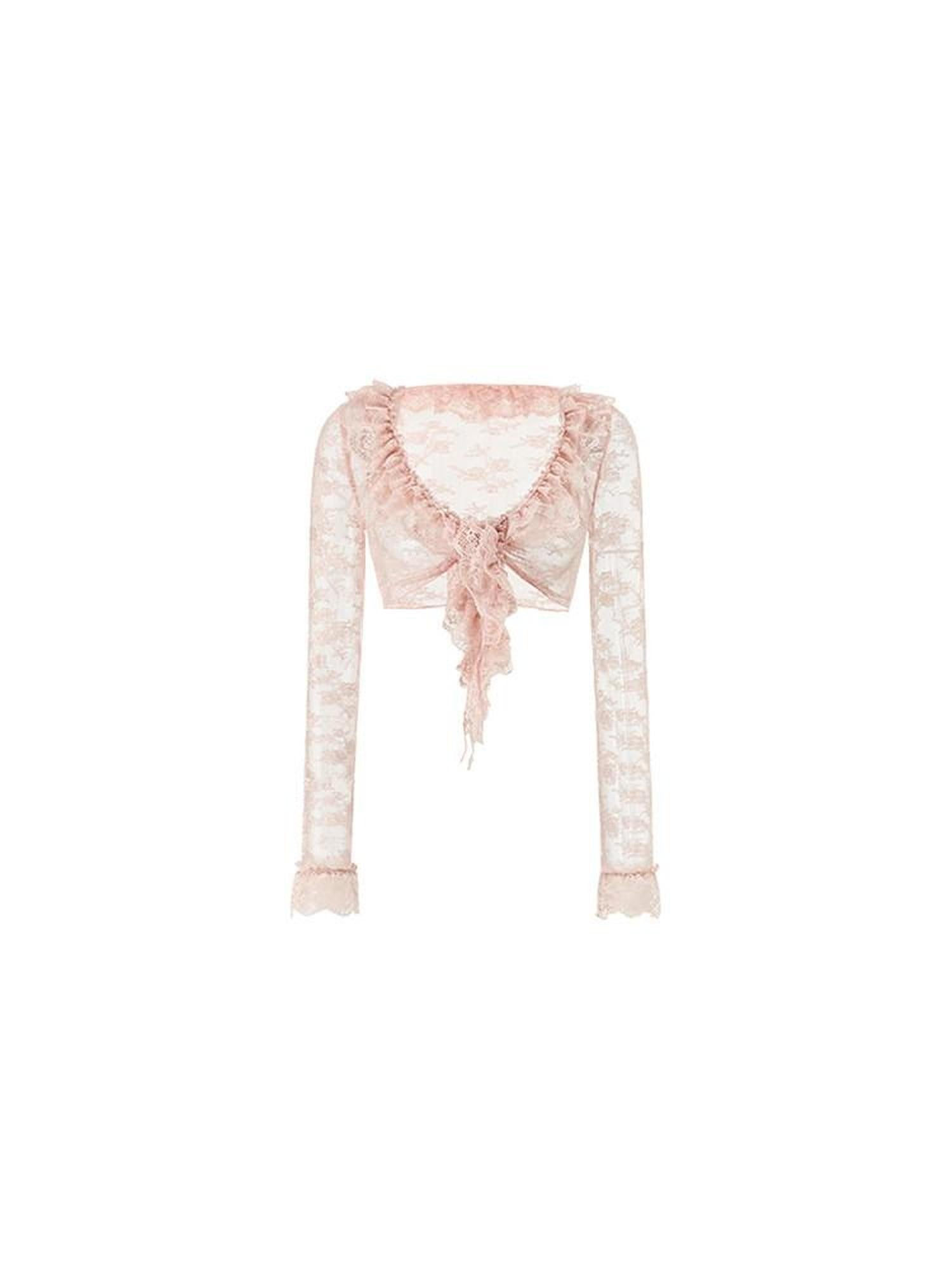 1JINN STUDIO Dreamy Lace Trim Close Fit Women&
