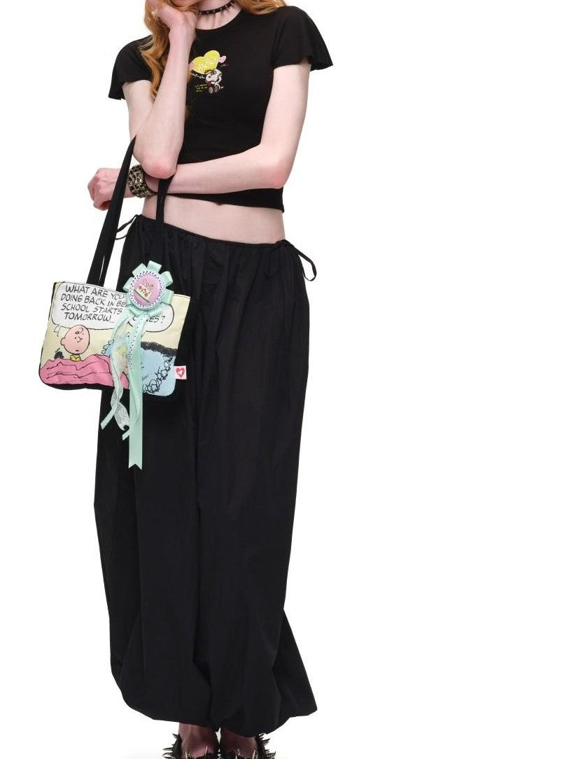 1JINN STUDIO Embroidered Flutter Sleeve Waist Cinch Fitted Women&