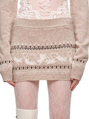 1JINN STUDIO Fair Isle Animal Jacquard Women&