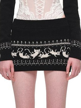 1JINN STUDIO Fair Isle Animal Jacquard Women&