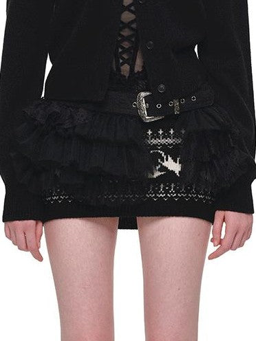 1JINN STUDIO Fair Isle Cat Jacquard Knit Women&