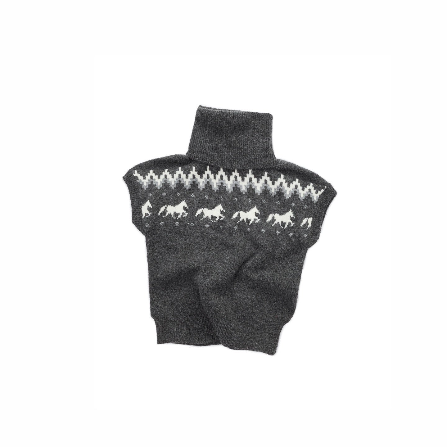 1JINN_STUDIO_Fair_Isle_Pony_Jacquard_High_Neck_Short_Sleeve_Women&
