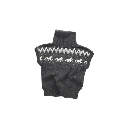 1JINN_STUDIO_Fair_Isle_Pony_Jacquard_High_Neck_Short_Sleeve_Women&