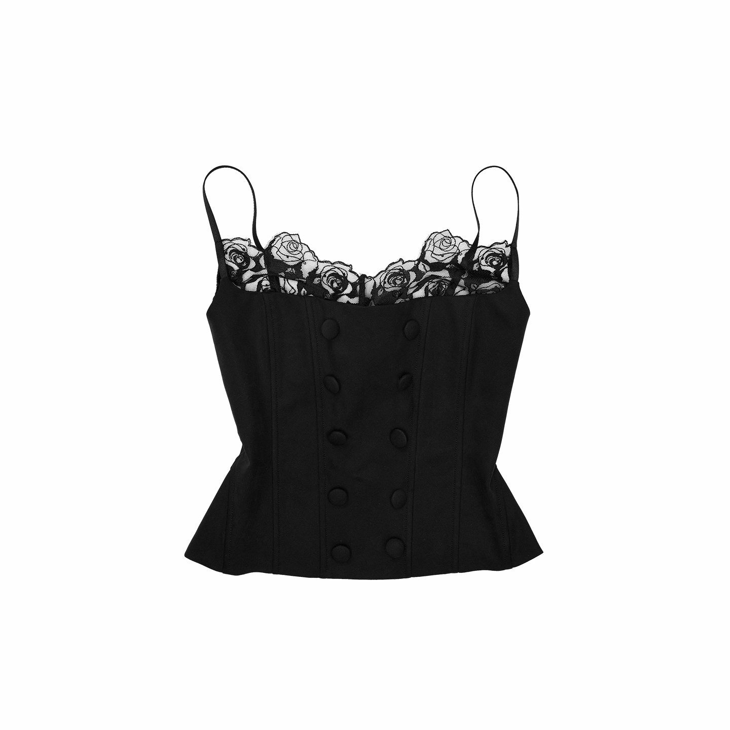 1JINN_STUDIO_Fishbone_Corset_Lace_Spliced_Double_Row_Button_Women&