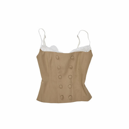 1JINN_STUDIO_Fishbone_Corset_Lace_Spliced_Double_Row_Button_Women&