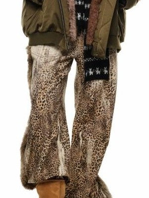 1JINN STUDIO Flight Parka Eco Faux Fur Patchwork Women&