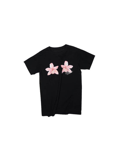 1JINN STUDIO Floral Print Straight Crewneck Women&