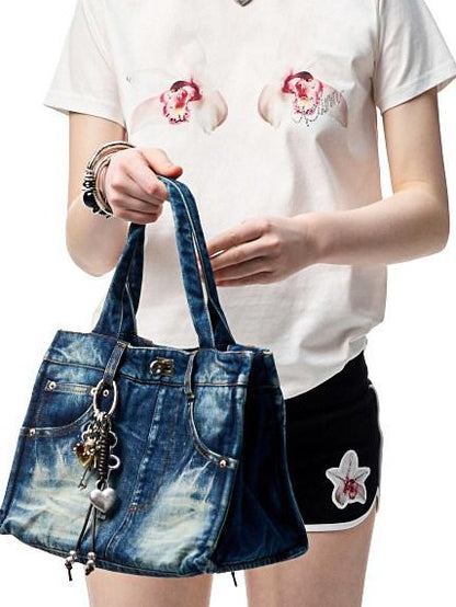 1JINN STUDIO Floral Print Straight Crewneck Women&