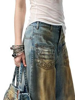 1JINN STUDIO Floral Rhinestone Sheer Asymmetrical Racerback Women&