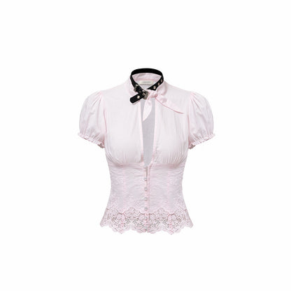 1JINN_STUDIO_French_Deep_V_Tie_Neck_Waist_Cinching_Slimming_Women&