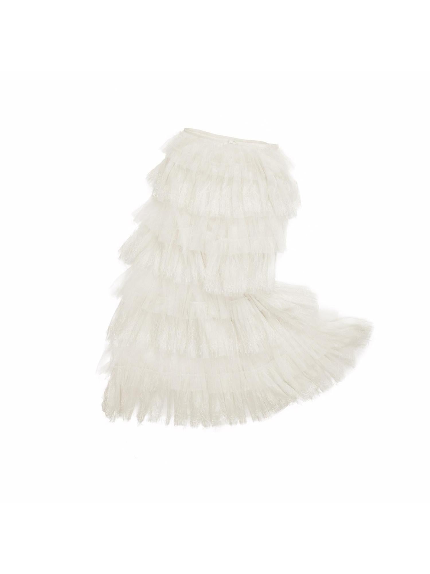 1JINN STUDIO French Lace Multi Layer Tulle Spliced Women&