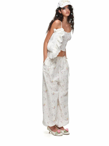 1JINN STUDIO Graphic Printed Balloon Loose Slimming Casual Women&