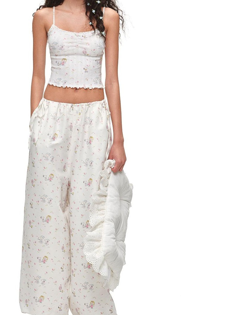 1JINN STUDIO Graphic Printed Balloon Loose Slimming Casual Women&