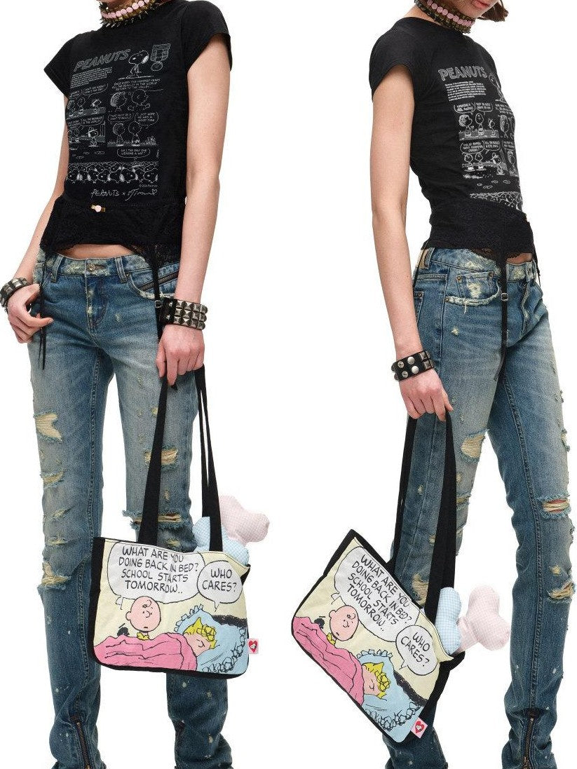 1JINN STUDIO Graphic Printed Slim Fit Set In Shoulder Women&