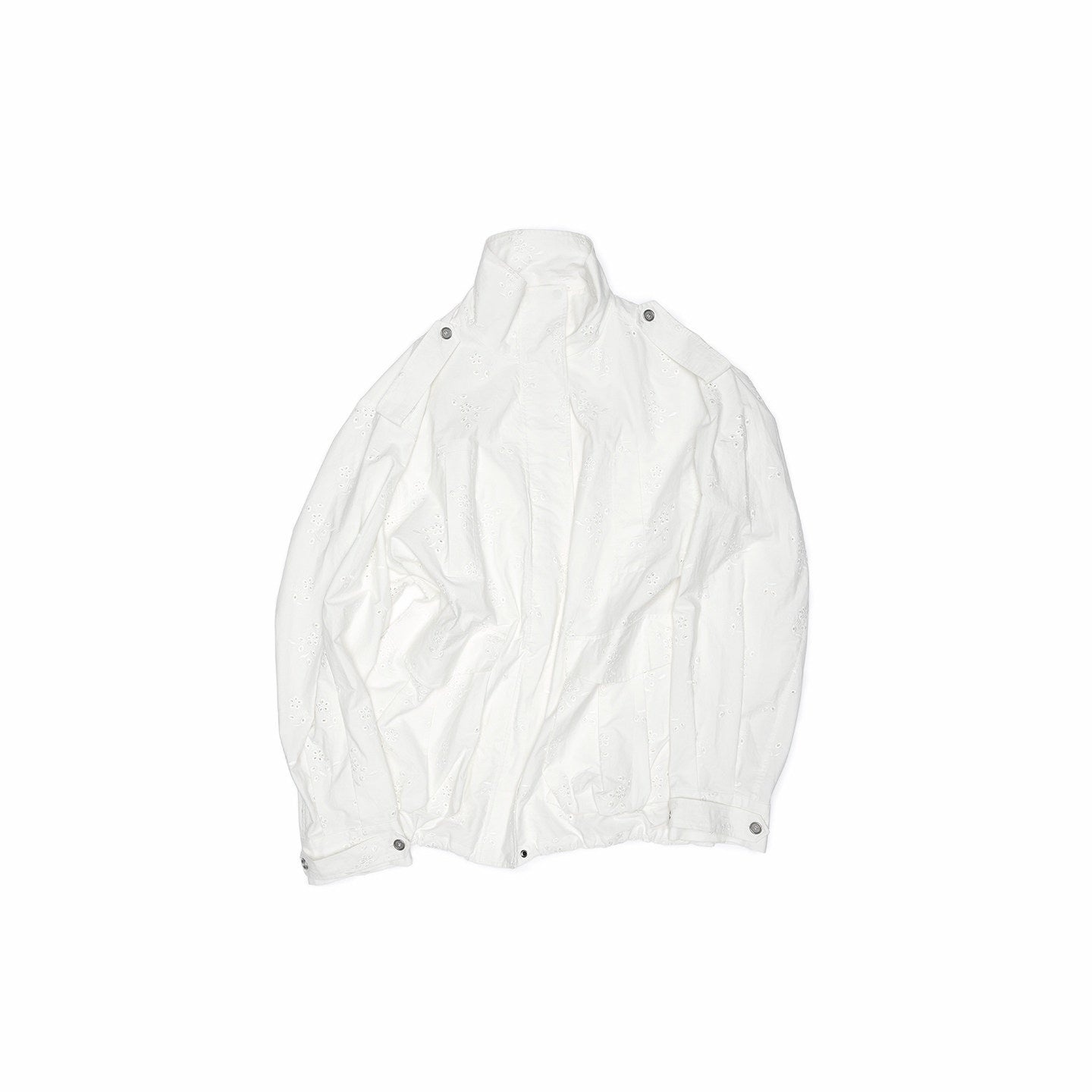 1JINN_STUDIO_Heavy_Embroidered_Jacquard_Multi_Pocket_Stand_Collar_Women&