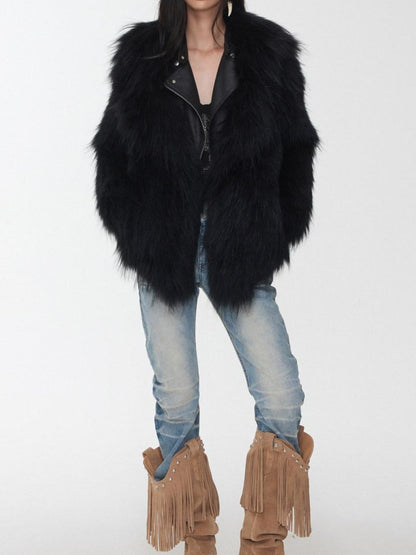 1JINN STUDIO Heavy Woven Oversized Lapel Women&