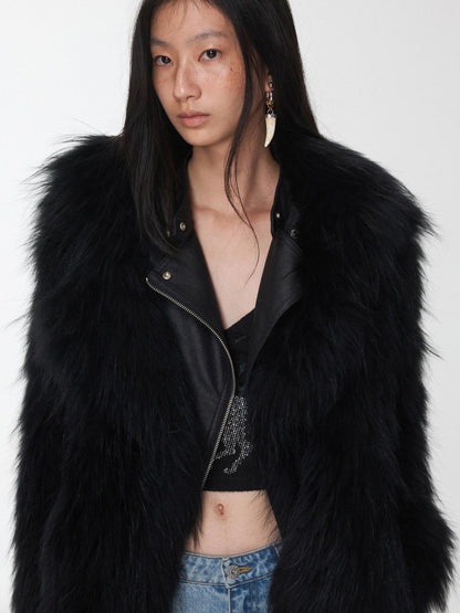 1JINN STUDIO Heavy Woven Oversized Lapel Women&