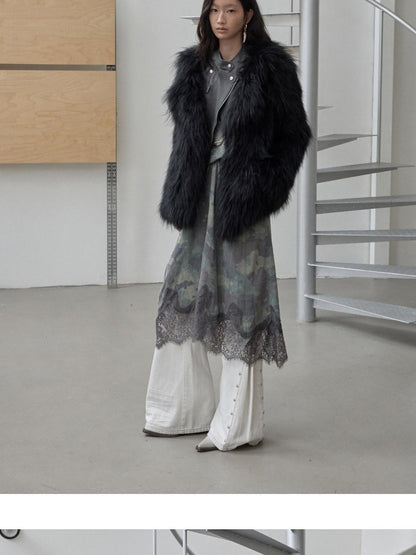 1JINN STUDIO Heavy Woven Oversized Lapel Women&