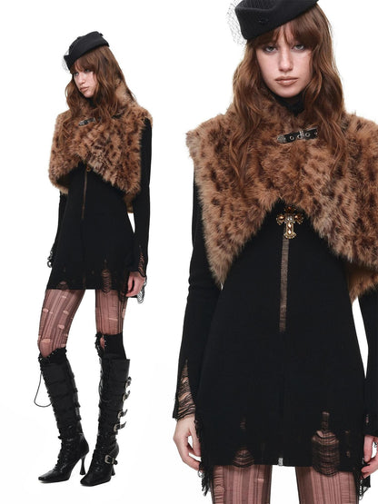 1JINN STUDIO Hollow Out High Neck Long Sleeve Women&