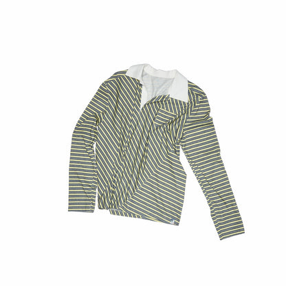 1JINN_STUDIO_Irregular_Colorblock_Stripes_Henley_Collar_Polo_Women&