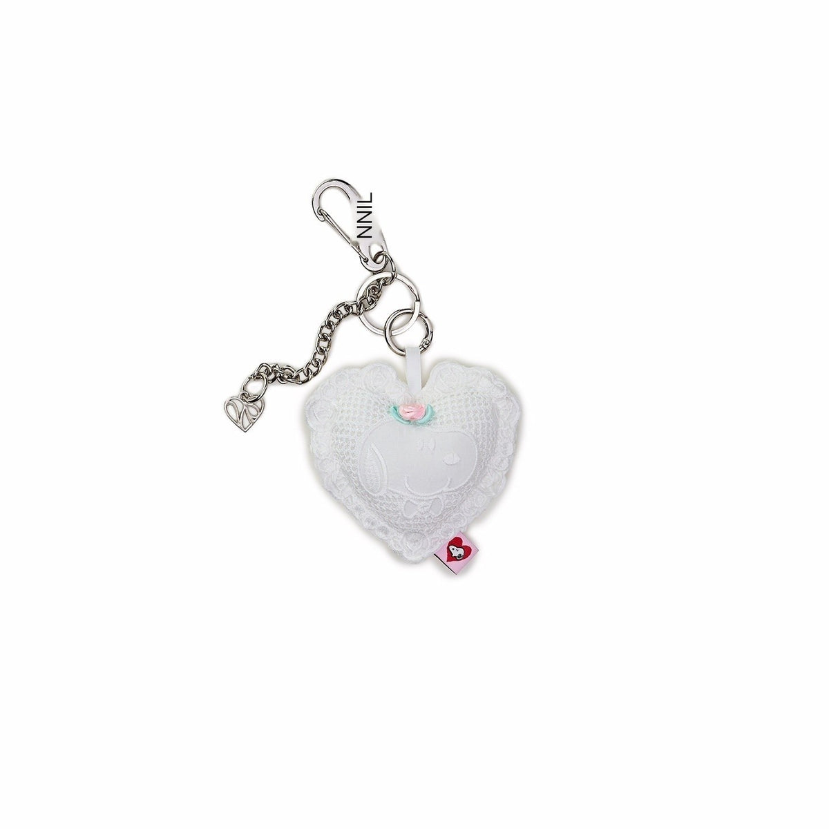 1JINN_STUDIO_Jacquard_Lace_Heart_Plush_Charm_Women&