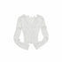 1JINN_STUDIO_Lace_Panel_V-neck_Slim_Fit_Women&