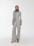 1JINN STUDIO Letter Embroidered Drawstring Hooded Slim Waist Women&