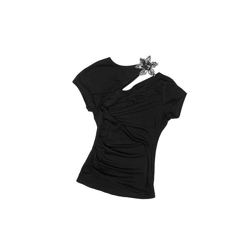 1JINN_STUDIO_Metallic_Flower_Knot_Gathered_Ruching_Women&
