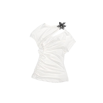1JINN_STUDIO_Metallic_Flower_Knot_Gathered_Ruching_Women&