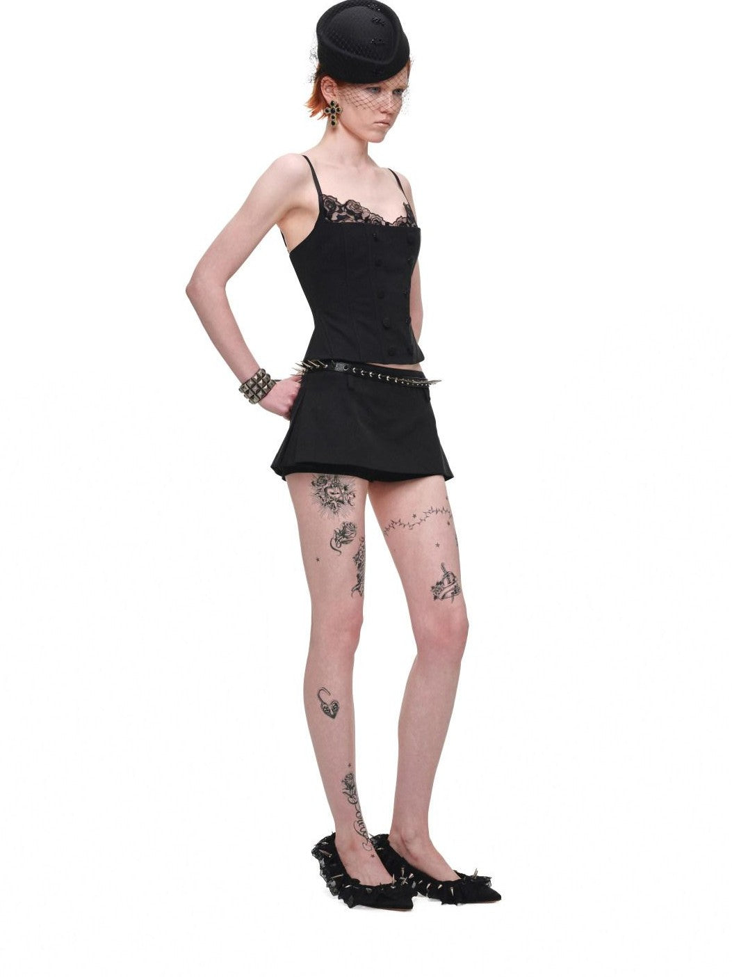1JINN STUDIO Mini One Piece A Line No Waistband Mid Low Rise Women&