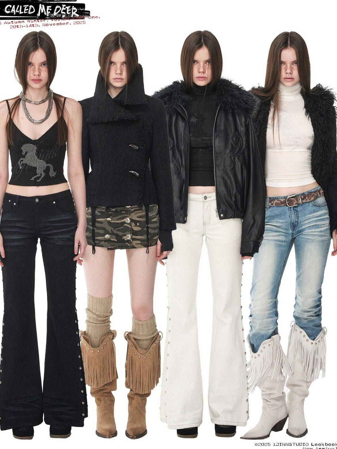 1JINN STUDIO Mud Dyed Washed Distressed Studded Women&