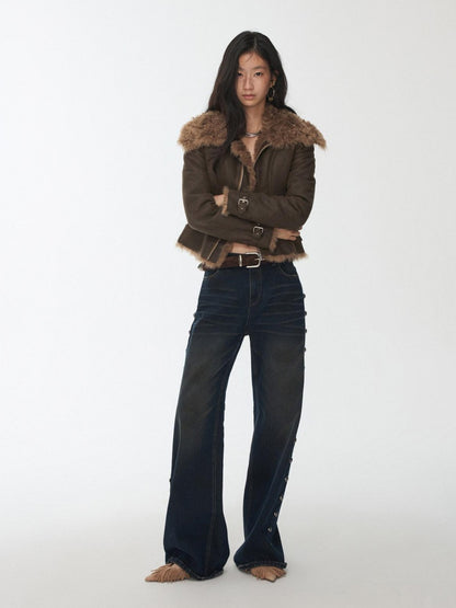 1JINN STUDIO Mud Dyed Washed Distressed Studded Women&